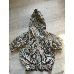 O'Neill‎ zip up palm tree summer jacket windbreaker women's xs